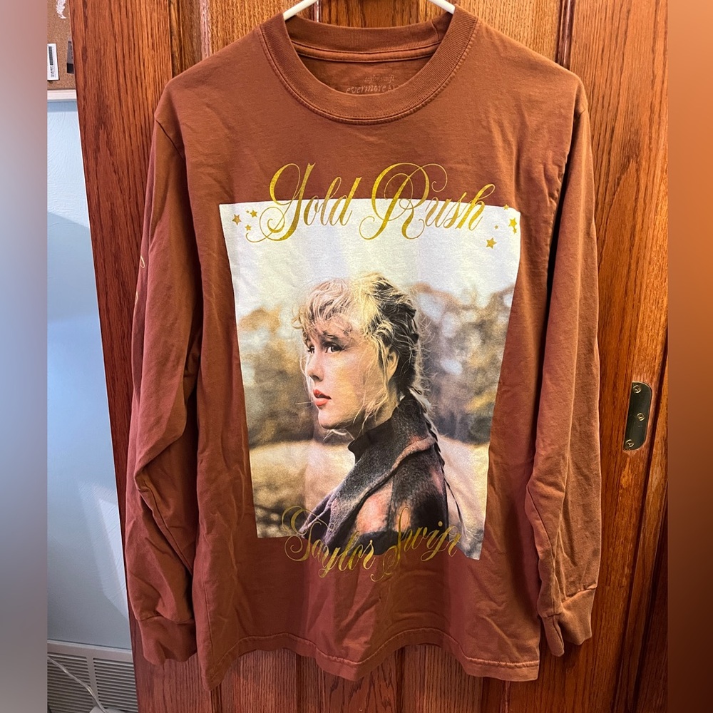 Taylor Swift Gold Rush Evermore Long Sleeve M